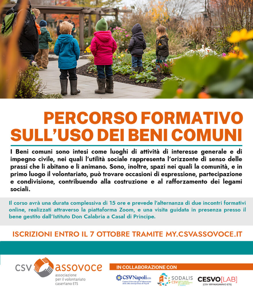 Percorso formativo sui beni comuni 2026