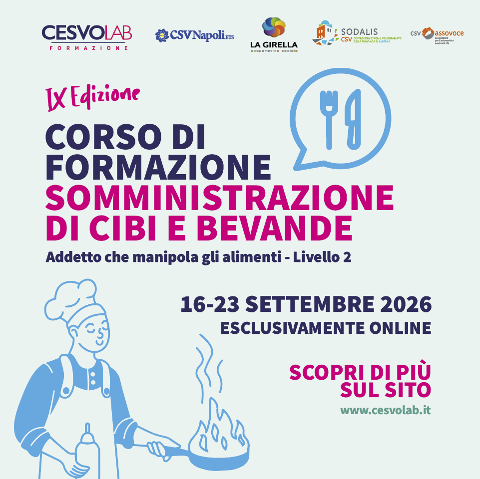 IX edizione del corso per la somministrazione di cibi e bevande