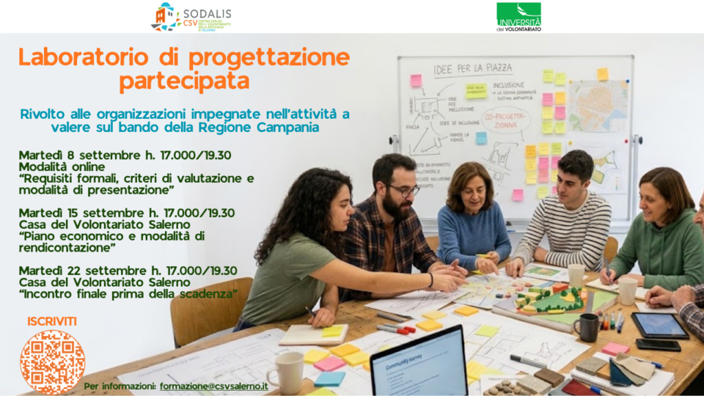 Laboratorio di progettazione partecipata su bando regionale
