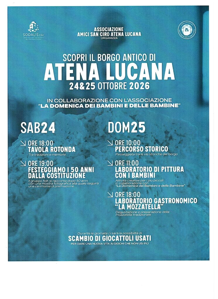 Scopri il borgo antico di Atena Lucana