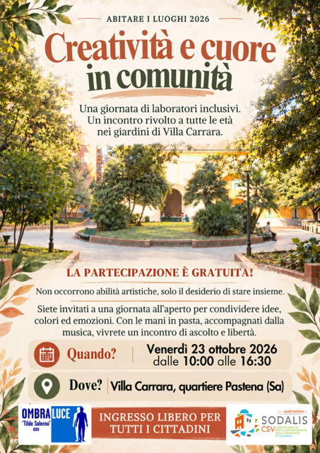 Creatività e cuore in comunità